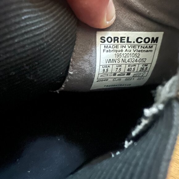Sorel Emilie II Waterproof Leather Chelsea Boots Quarry Gray Women's Size 9.5 - Picture 12 of 13